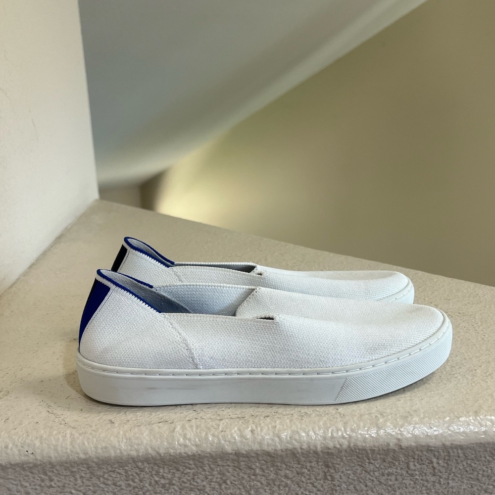 Rothy's the sneaker Low Top White Slip On Casual Shoes Women Size 8 Comfort